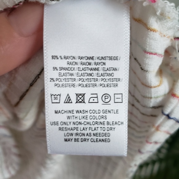 Anthropologie, Maeve Leila Wrap Striped Rib Top XL - Picture 5 of 6